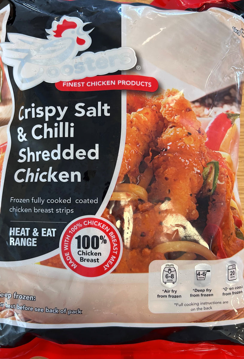 Frozen Crispy Salt And Chilli Shredded Chicken 1kg Armstrong Country Foods 1740