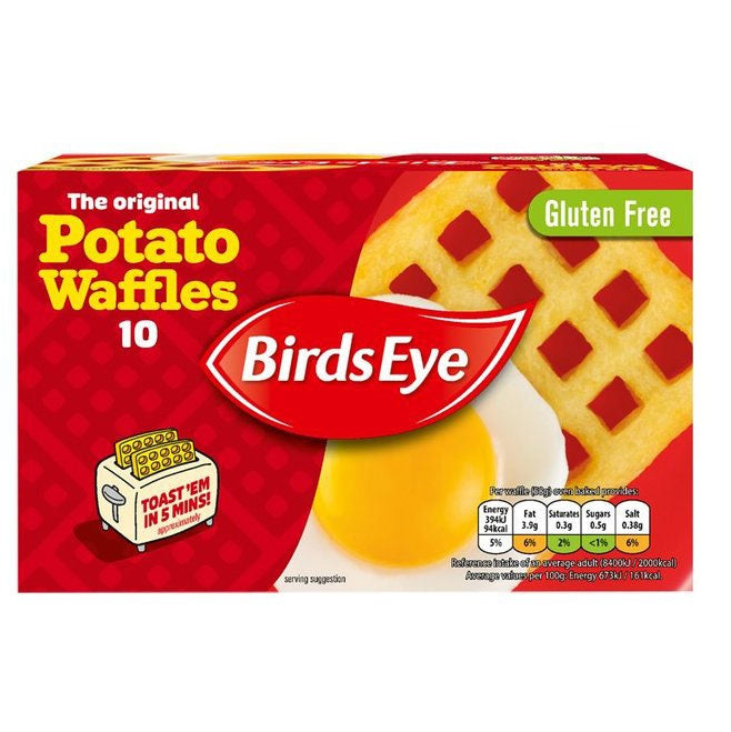 Birds Eye Potato Waffles - 10 Pack - Gluten Free